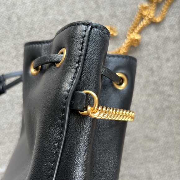 *SALE* Valentino AUTH MINI BUCKET BAG IN NAPPA WITH VLOGO SIGNATURE CHAIN EUC - Picture 11 of 16